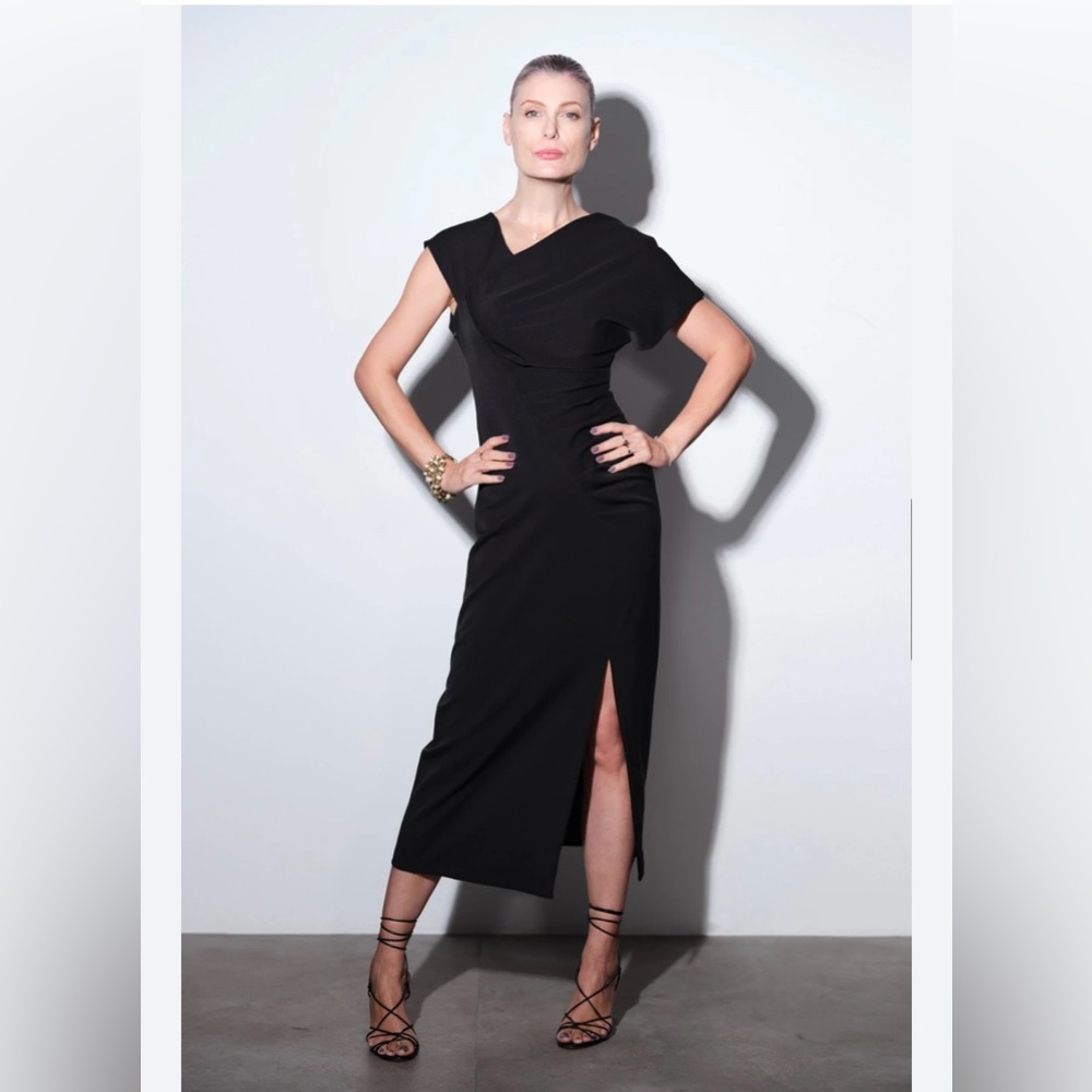 Zara Elegant Bod-con Black Dress NWT